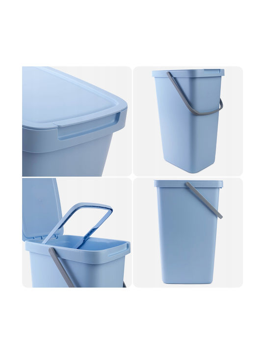 Kadax Coș de Reciclare Plastic Albastru 20lt 1buc