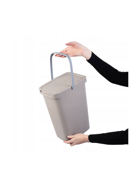 Kadax Coș de Gunoi Plastic Maro 12lt 1buc