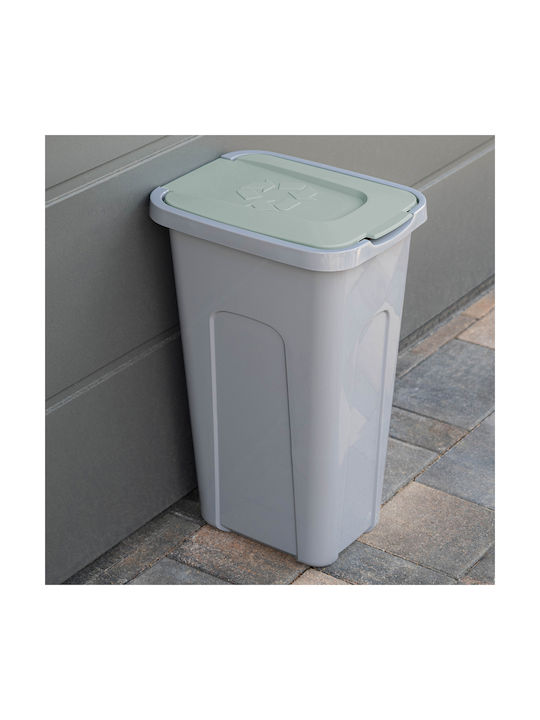 Kadax Waste Bin Waste Plastic Gray 30lt 1pcs