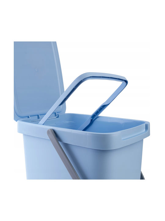 Kadax Coș de Reciclare Plastic Albastru 20lt 1buc
