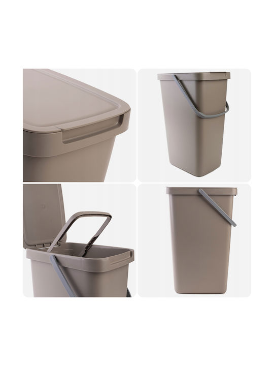 Kadax Abfalleimer Recycling Kunststoff Braun 20Es 1Stück