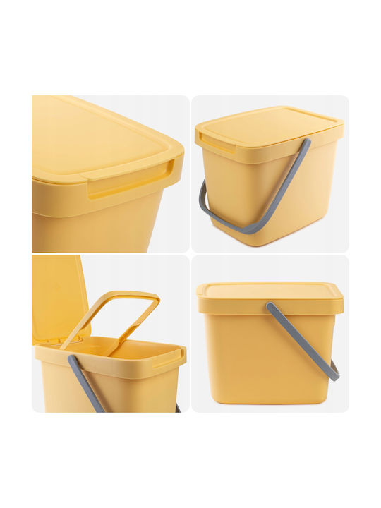 Kadax Coș de Gunoi Plastic Verde 6lt 1buc