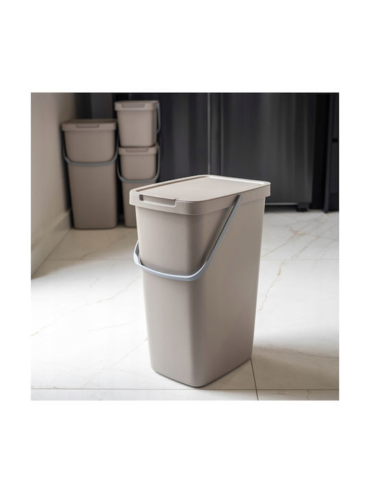 Kadax Abfalleimer Recycling Kunststoff Braun 20Es 1Stück