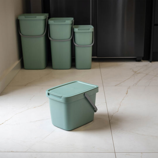 Kadax Coș de Gunoi Plastic Verde 6lt 1buc
