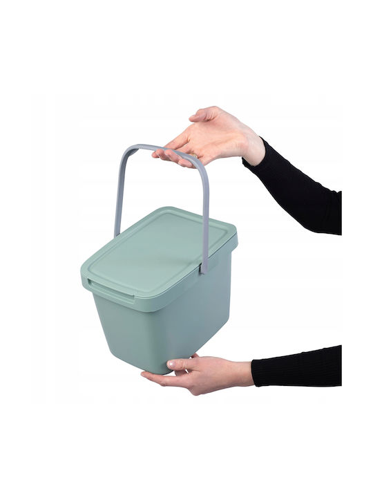 Kadax Waste Bin Waste Plastic Green 6lt 1pcs