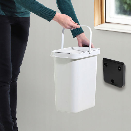 Kadax Waste Bin for Cabinet Plastic Grey 12lt