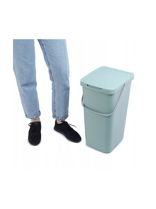 Kadax Coș de Reciclare Plastic Verde 25lt 1buc
