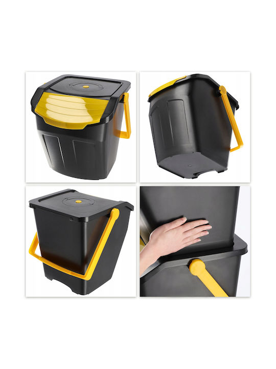 Kadax Coș de Reciclare Plastic Multicolor 25lt 1buc