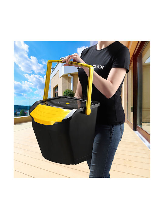 Kadax Coș de Reciclare Plastic Multicolor 25lt 1buc