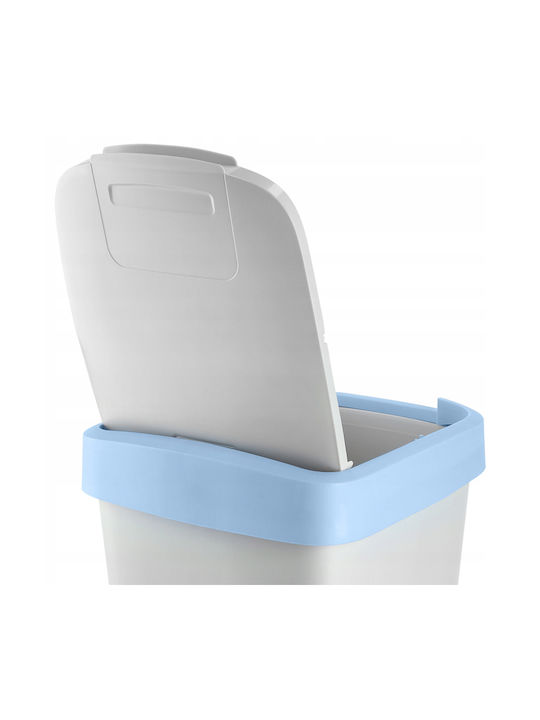 Kadax Waste Bin Waste Plastic White 25lt 1pcs