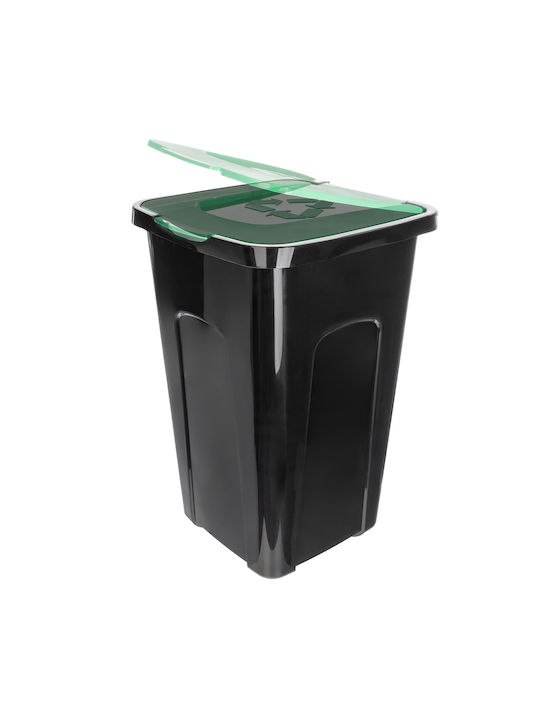 Kadax Coș de Gunoi Plastic Verde 50lt 1buc