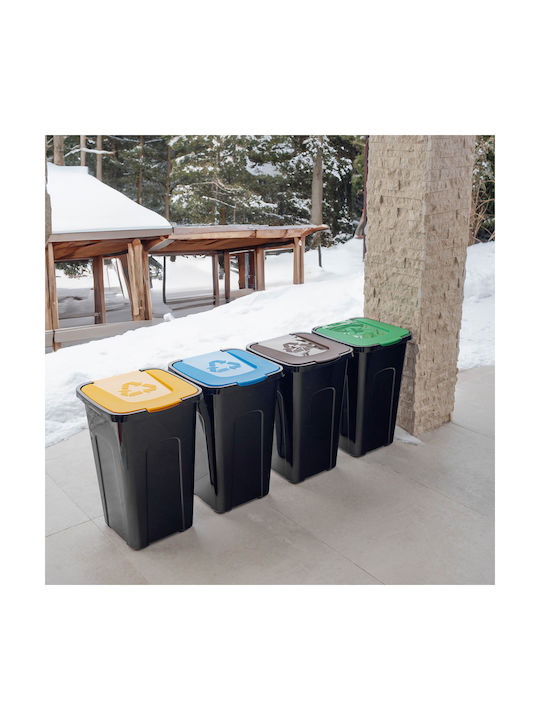 Kadax Coș de Gunoi Plastic Verde 50lt 1buc