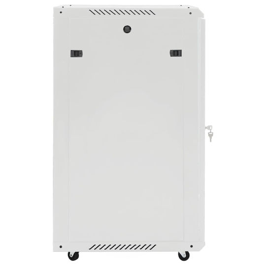 vidaXL Επιδαπέδια Καμπίνα Rack 18U 60x60x100cm Μαύρο 3307632