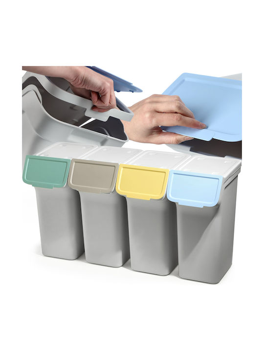 Kadax Abfalleimer Recycling Kunststoff Gray 25Es 1Stück