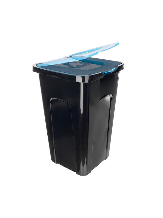 Kadax Coș de Gunoi Plastic Albastru 50lt 1buc