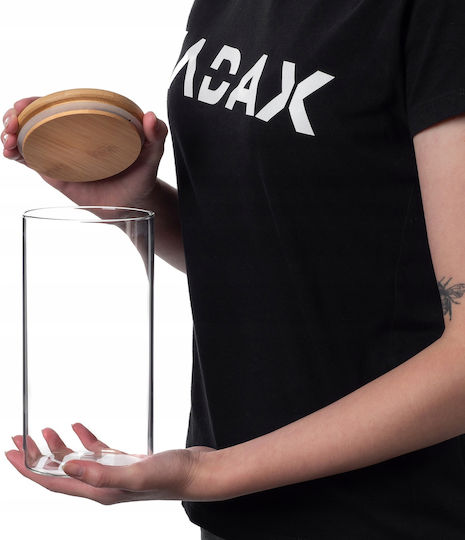 Kadax Kadax Glas Pasta-Vase mit Deckel Transparent 1400ml