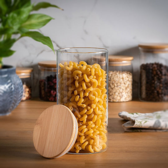 Kadax Kadax Glas Pasta-Vase mit Deckel Transparent 1400ml
