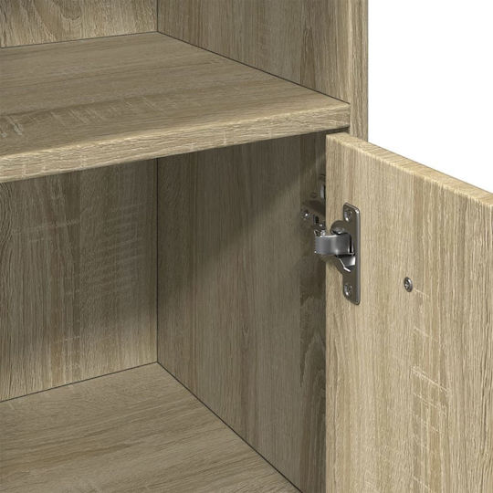 vidaXL Badezimmersäule Wandhängeschrank H30xB30xH95cm Sonoma