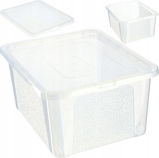Kadax Kunststoff Aufbewahrungsbox mit Deckel Transparent 20Es 1Stück