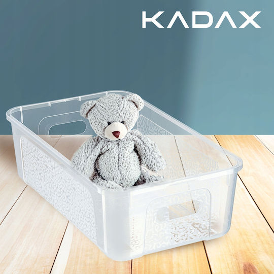 Kadax Πλαστικό Κουτί Αποθήκευσης με Καπάκι Διάφανο 5lt
