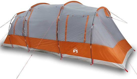 vidaXL Cort Camping Tunel Gri pentru 6 Persoane 564x240x205cm