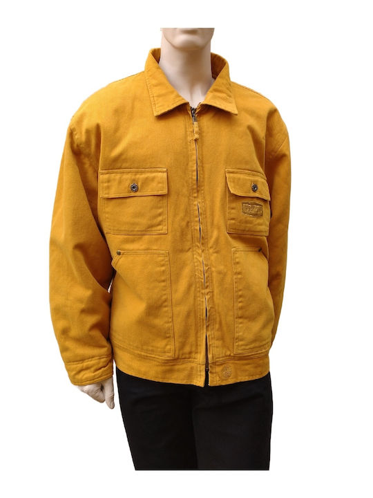 Men's Jacket NICKELSON With Fur Yak 7144B.YEL Yellow