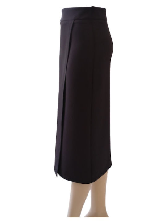 Women's Midi Skirt, Paranoia, KA 12606 Black.