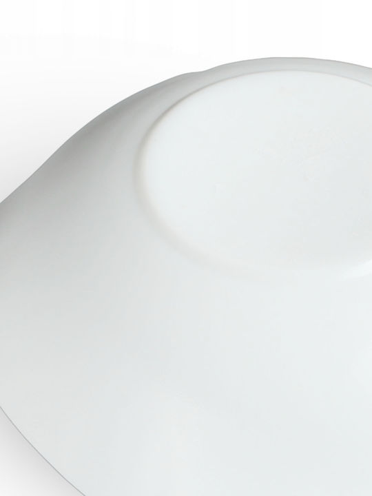 Kadax Glass Salad Bowl White 6pcs