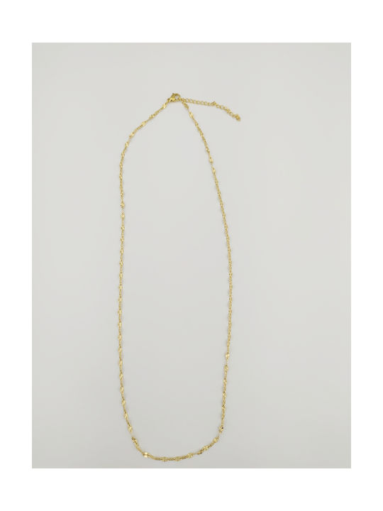 Chain Neck from Steel Gold-plated Length 50cm