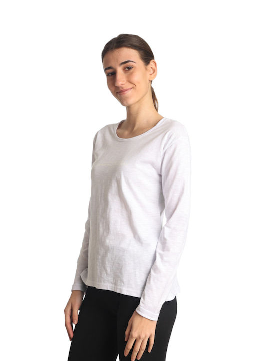 Paco & Co Women's Summer Blouse Long Sleeve White