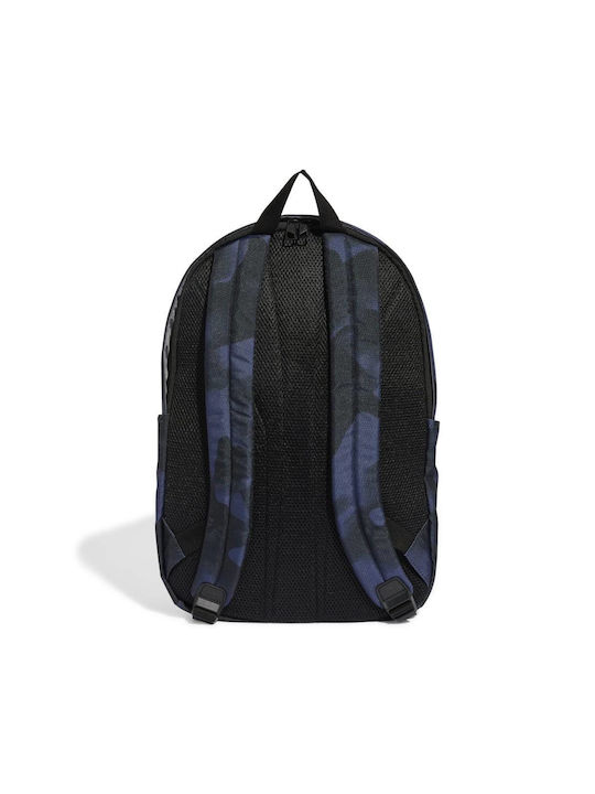 Adidas Ultramodrn Essentials Seasonal Graphic Fabric Backpack Navy Blue 20.25lt