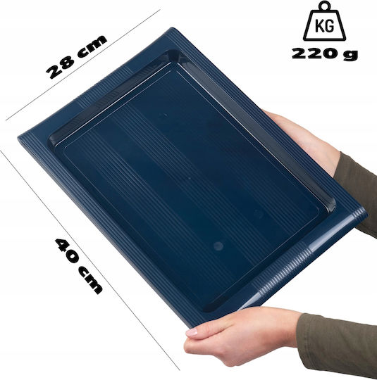 Kadax Πλαστικός Δίσκος Σερβιρίσματος 40x28cm