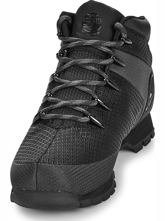 Timberland Euro Sprint Mid Ανδρικά Ορειβατικά Μποτάκια Μαύρα