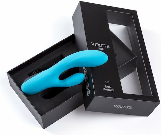 Virgite Klassischer Vibrator 22cm Blau