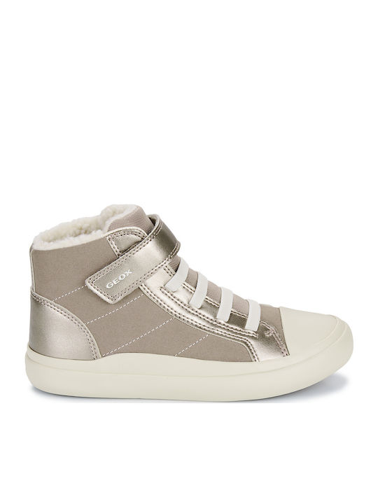 J Gisli Kids Sneakers High Anatomic with Scratch Gold