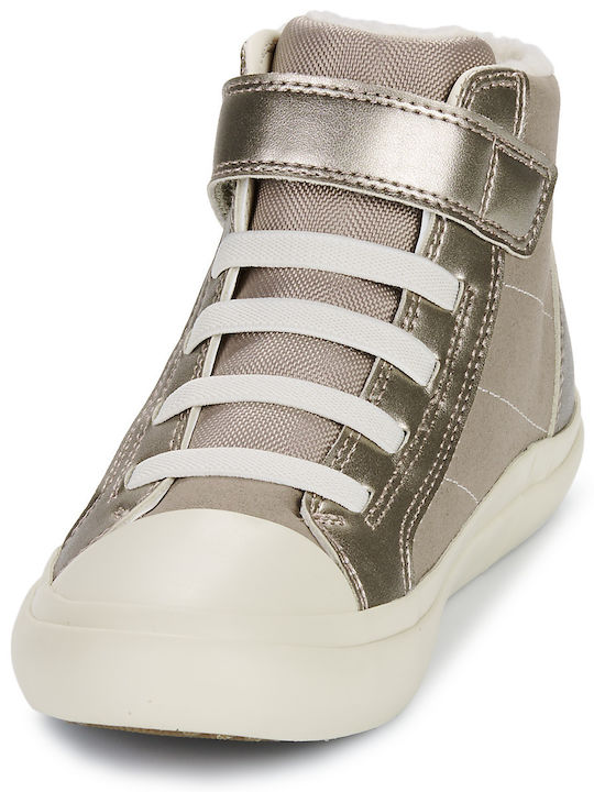 J Gisli Kids Sneakers High Anatomic with Scratch Gold