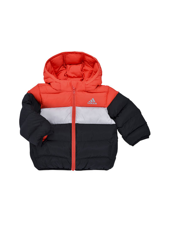 Adidas Kinderjacke mit Kapuze Rot