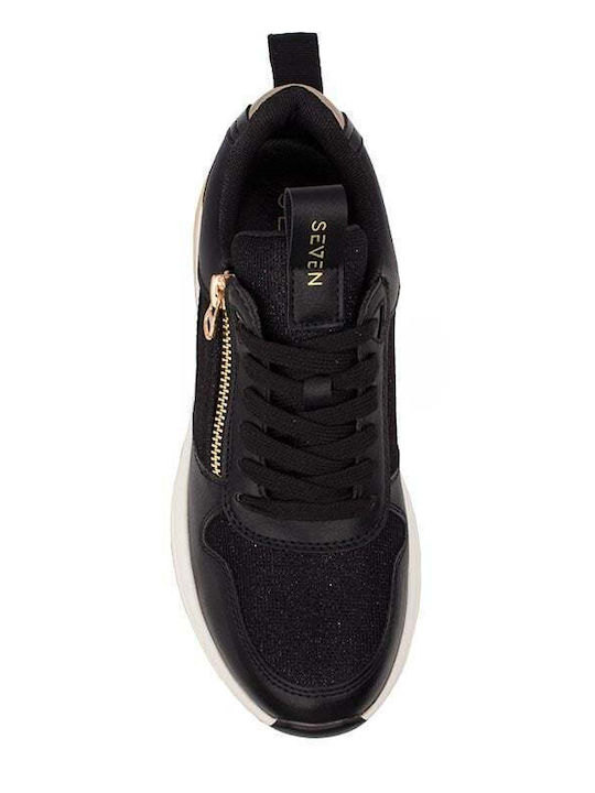 Seven Damen Sneakers Schwarz