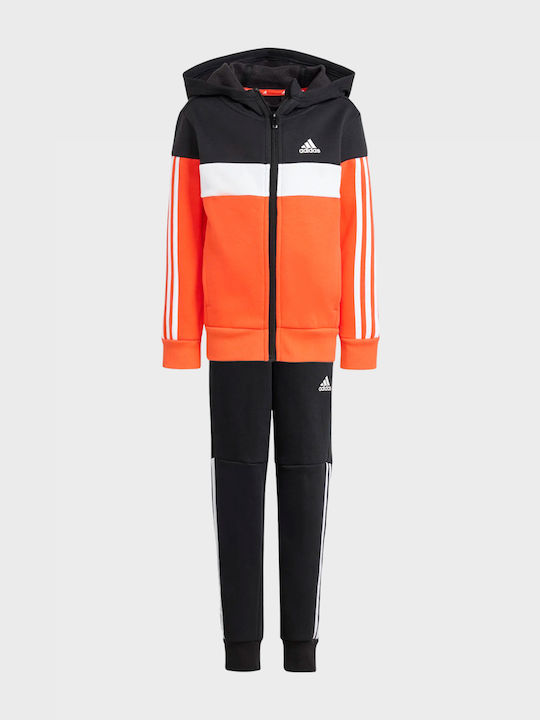 adidas Kinder Sweatpants Set - Jogginganzug Black - Orange