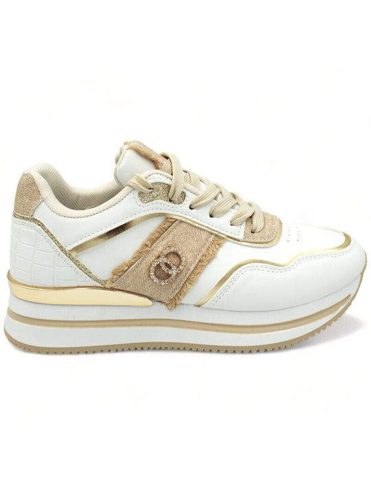 To megalo pazari Damen Sneakers White-beige