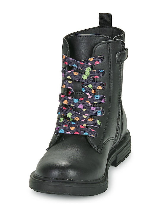 J Eclair Kids Boots with Zipper Black