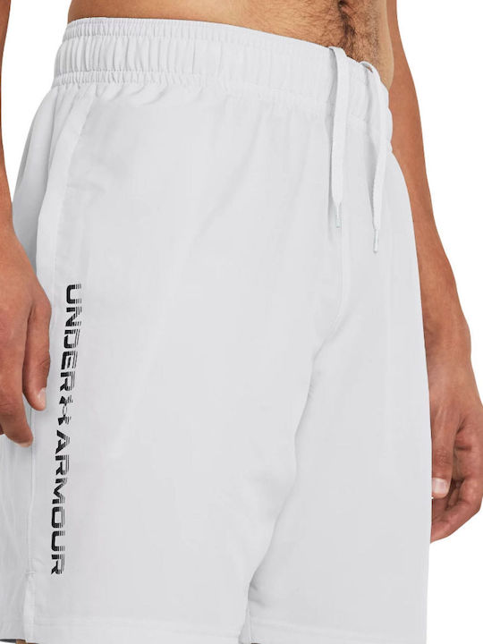 Woven Wordmark Sport Herren Shorts Grau