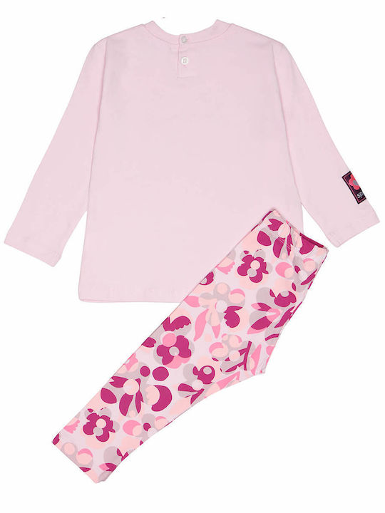 Sprint Kids Set with Leggings Winter 2pcs Pink Open