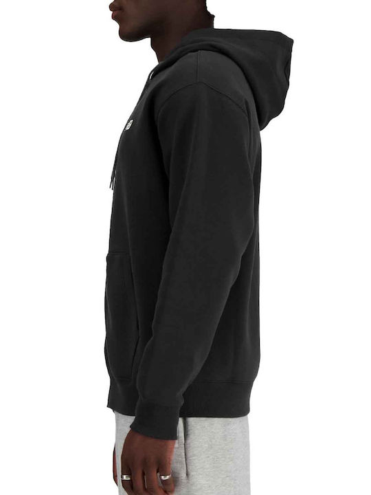 New Balance Men's Sweatshirt Jacket with Hood Black