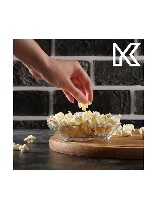 Kadax Serving Bowl Round Glass Transparent 4pcs