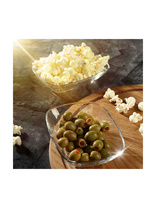 Kadax Serving Bowl Round Glass Transparent 4pcs