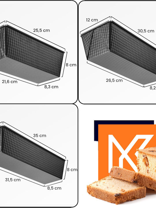 Kadax Loaf Baking Pan 3pcs