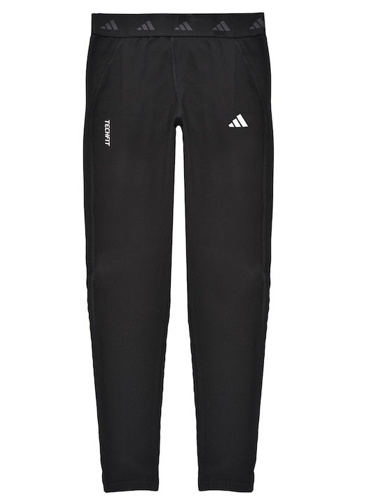 adidas Kinder Leggings Sport Lang Schwarz TECHFIT