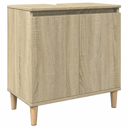 vidaXL Waschtisch ohne Waschbecken L58xB60xH33cm Coffee