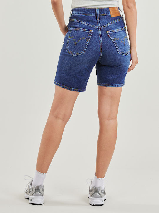 Ribcage Damen-Shorts Jean Blau